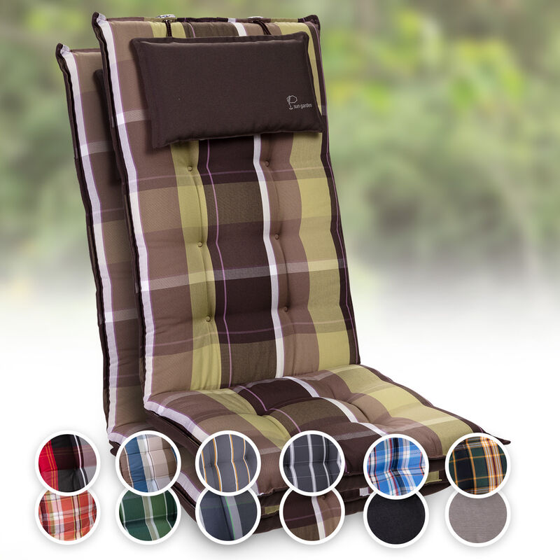

Sylt Cojín acolchado Cojín de exterior para sillas con respaldo alto Almohada Poliéster 50x120x9cm