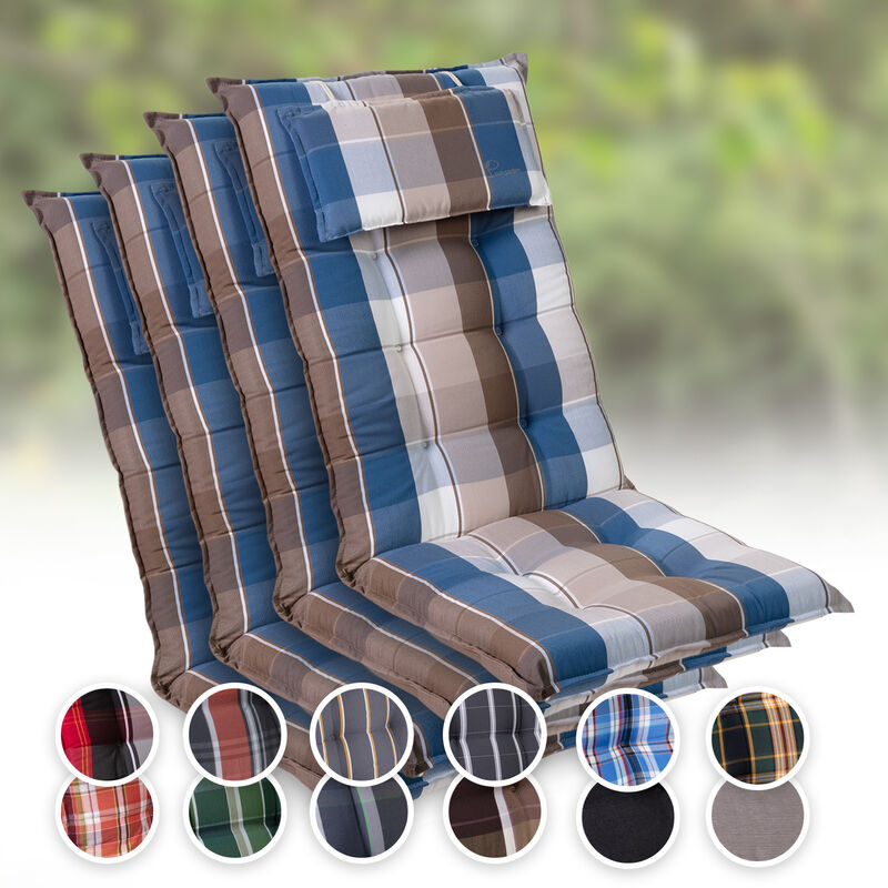 

Sylt Cojín acolchado Cojín de exterior para sillas con respaldo alto Almohada Poliéster 50x120x9cm