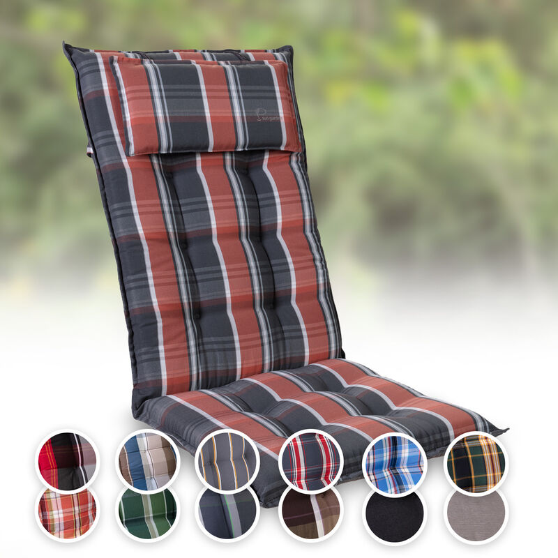 

Sylt Cojín acolchado Cojín de exterior para sillas con respaldo alto Almohada Poliéster 50x120x9cm