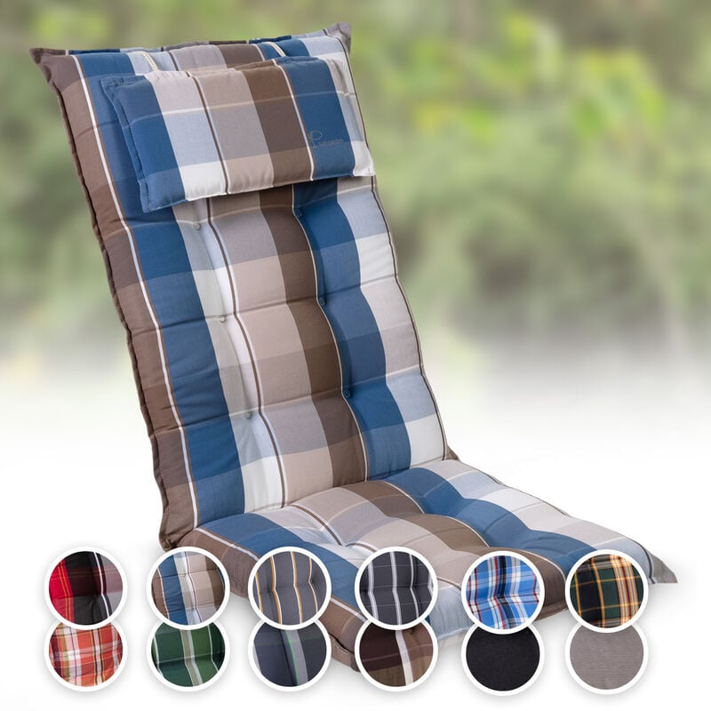 

Sylt Cojín acolchado Cojín de exterior para sillas con respaldo alto Almohada Poliéster 50x120x9cm