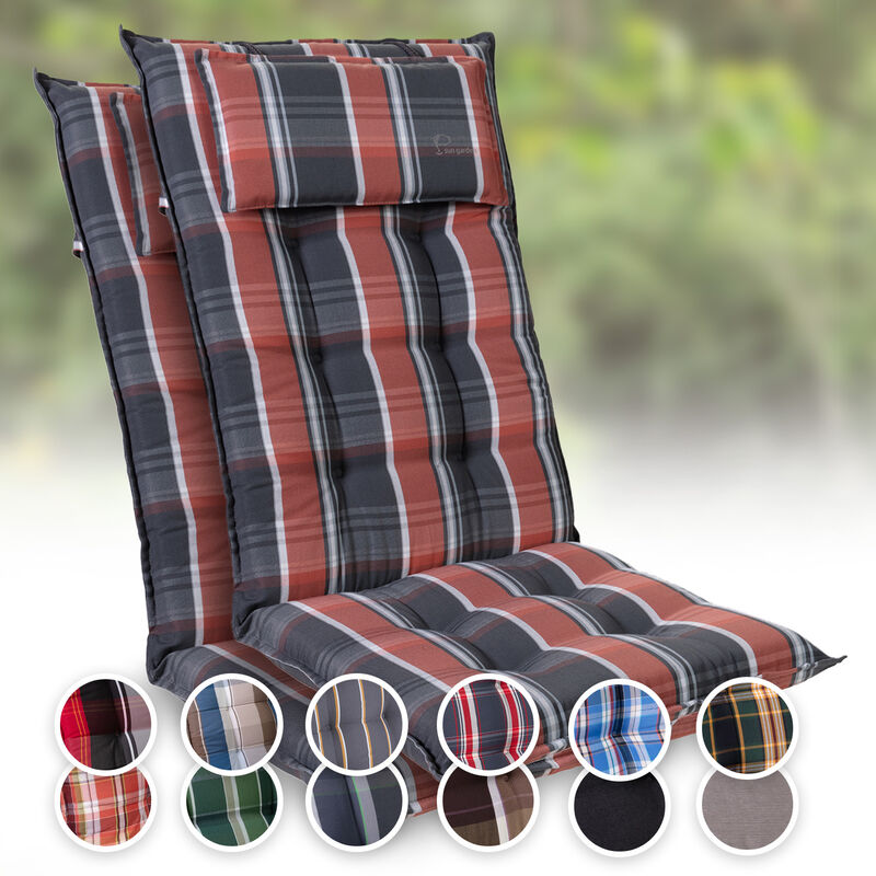 

Sylt Cojín acolchado Cojín de exterior para sillas con respaldo alto Almohada Poliéster 50x120x9cm