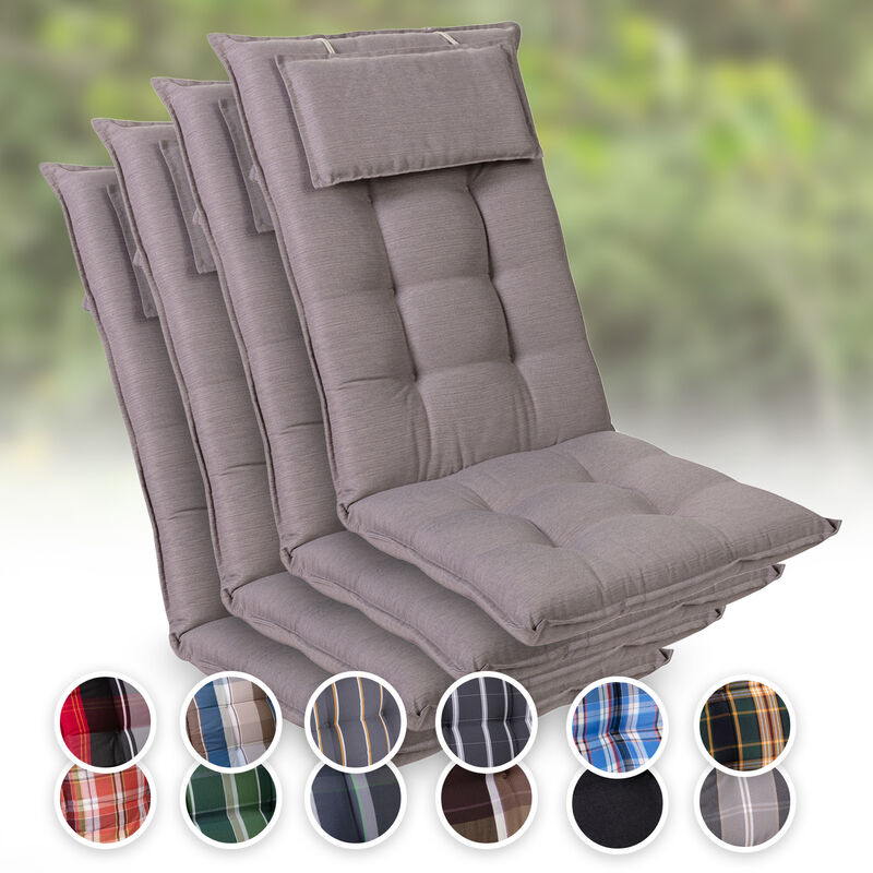

Sylt Cojín acolchado Cojín de exterior para sillas con respaldo alto Almohada Poliéster 50x120x9cm