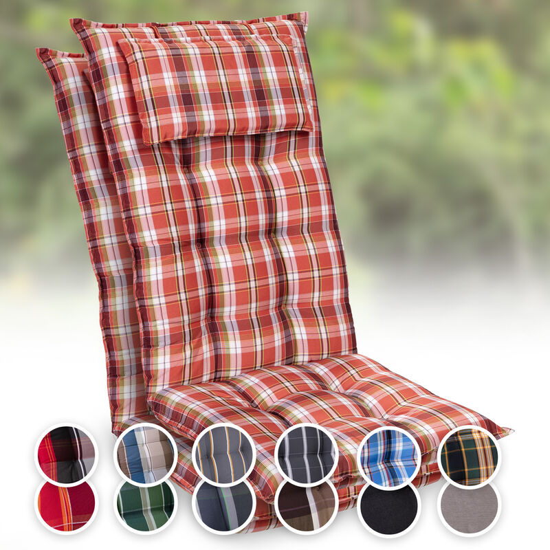 Sylt coussin de fauteuil appuie-tête pour dossier haut Polyester 50x120x9cm
