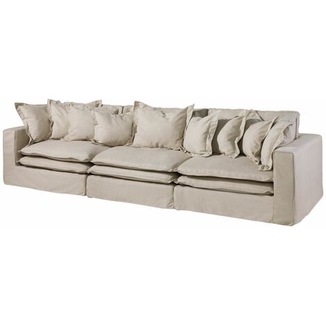 SYLT Divano 3 posti - stoffa / beige 341x117x90
