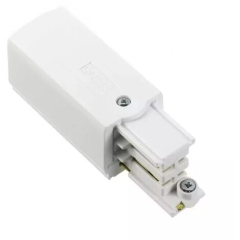 Sylvania – Connecteur d'alimentation droite pour rail blanc – 3 allumages – Gamme Global Trac Pro – Pour systèmes d'éclairage professionnels - XTS12-3