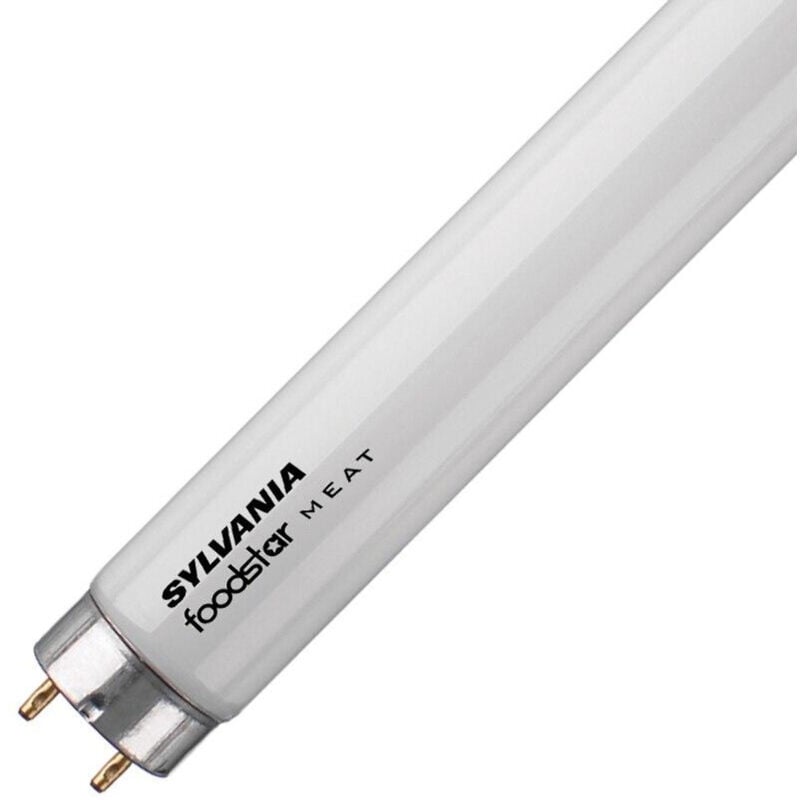 Image of Fluorescent 1463mm T5 Tube 35W G5 Dimmable Foodstar Meat FHE35W 176 3000K Warm White 1850lm Length 2-Pin Light - Sylvania