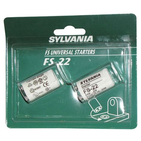 SYLVANIA - Lot de 2 starters universels FS22 - 120 V