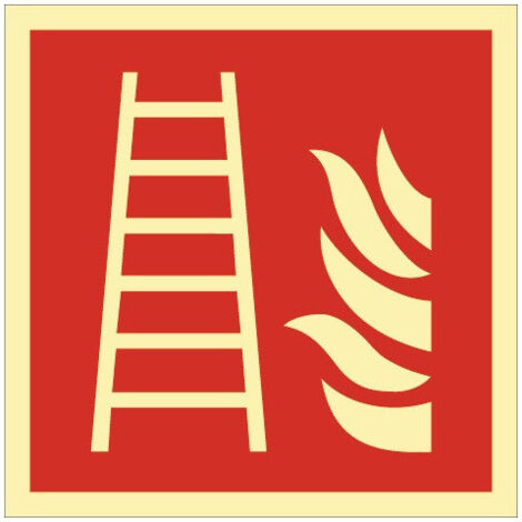Symbole de protection incendie DIN EN ISO 7010 Feuille conductrice L148xL148mm (Par 10)