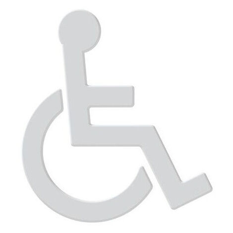 Symbole Fauteuil SERIE 801 autocollant. Polyamid blanc
