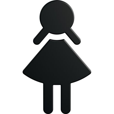 Symbole Femme 801.91B020 PA Numéro de couleur 90 B.87mm H.150mm L.3mm
