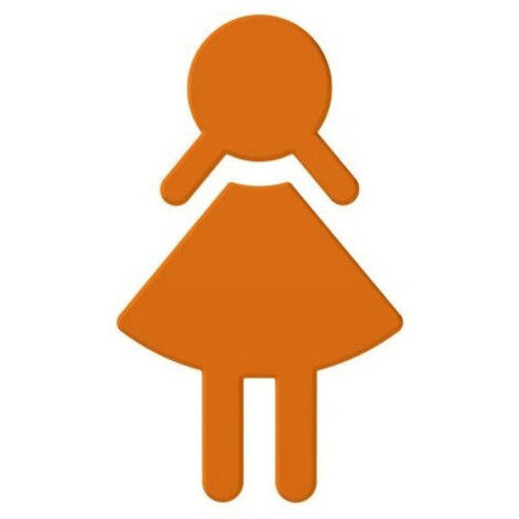 Symbole Femme SERIE 801 autocollant. Polyamid orange