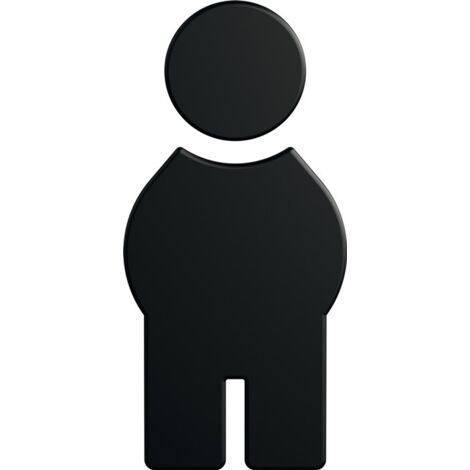 Symbole Homme 801.91B010 PA Numéro de couleur 90 B.71,5mm H.150mm L.3mm