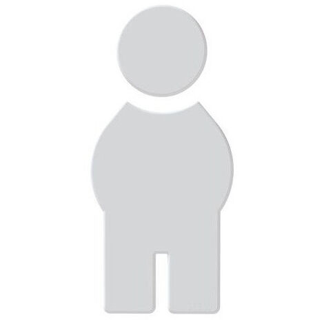 Symbole Homme SERIE 801 autocollant. Polyamid blanc