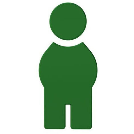 Symbole Homme SERIE 801 autocollant. Polyamid vert