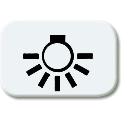 Symbole pour bouton-poussoir lumière