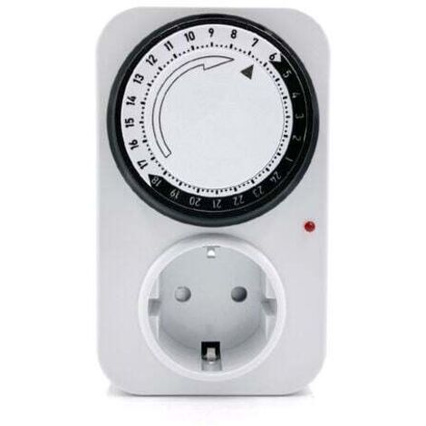 – Sync socket, mechanical timer, 24-hour cycle, automatic on/off switch