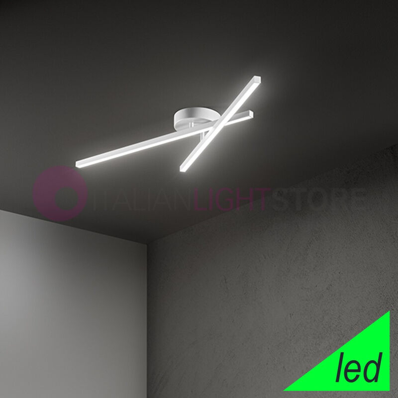 Syncro Plafoniera In Alluminio Verniciato Bianco Led 29w 2030lm Cct...