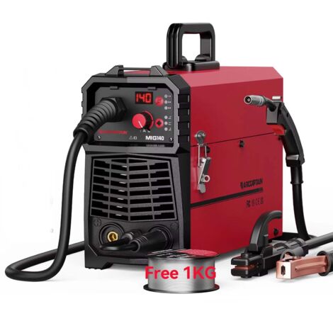Synergy Tools Saldatrice MIG semiautomatica 4 in 1 220 V 140 A con Lift Tig, Tig, MMA, Mig, MAG e IGBT,LZBARGON