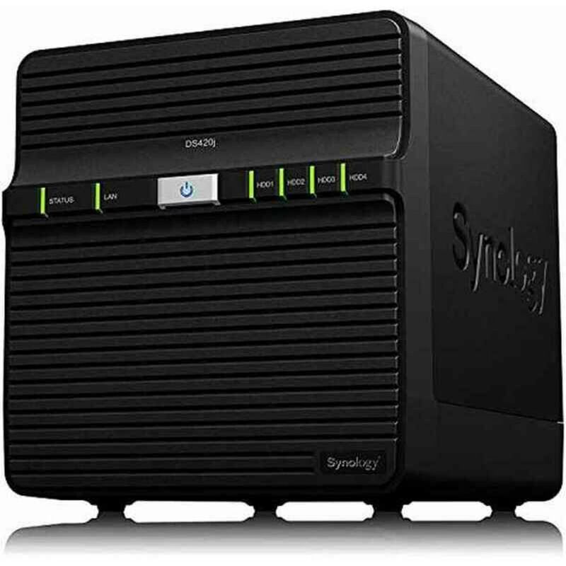 

Almacenamiento en Red NAS DS420j Quad Core 1 GB RAM USB 3.0 LAN Negro - Synology