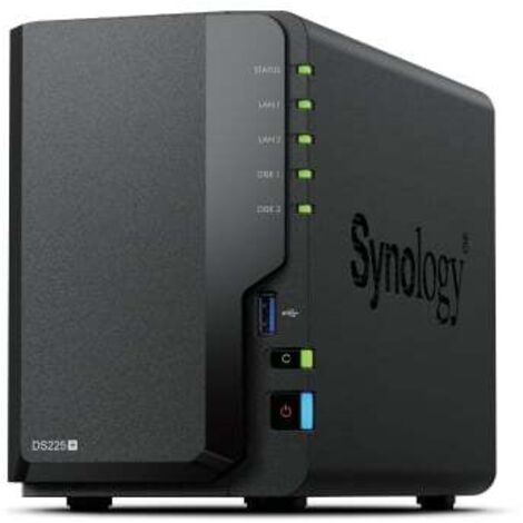 Synology DS225+ 2 Bay NAS Desktop Intel® Celeron® J4125 2 GB DDR4 Synology DSM Nero