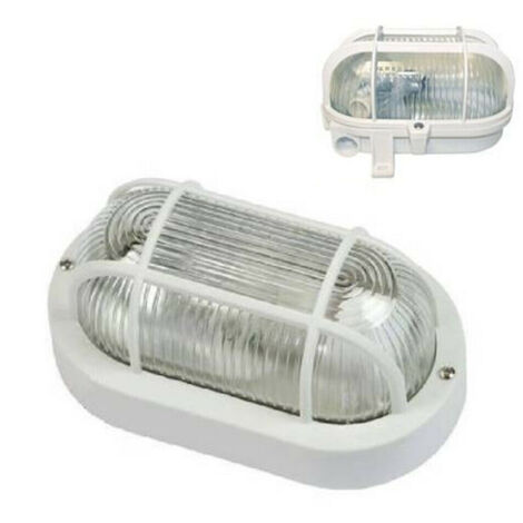 Syntesy 2604 PLAFONIERA OVALE BIANCA Attacco E27 Max 60 W Balcone Terrazza White
