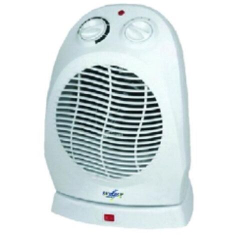 Syntesy stufetta termoventilatore rotante con termostato regolabile tre livelli di temperatura 2000w