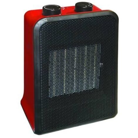 Syntesy Termoventilatore Ceramico Rosso 1700-2000W - 17,8x13,5x26,5 cm