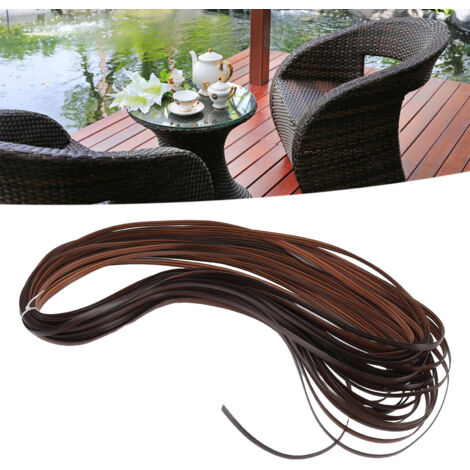 [Synthetischer Stoff] – Rattan-Restaurierungsset für Gartenstühle/-tische, strapazierfähiger Kunststoff, braun, 264 g