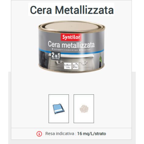 SYNTILOR - CERA METALLIZZATA 0,25 LT BIANCO