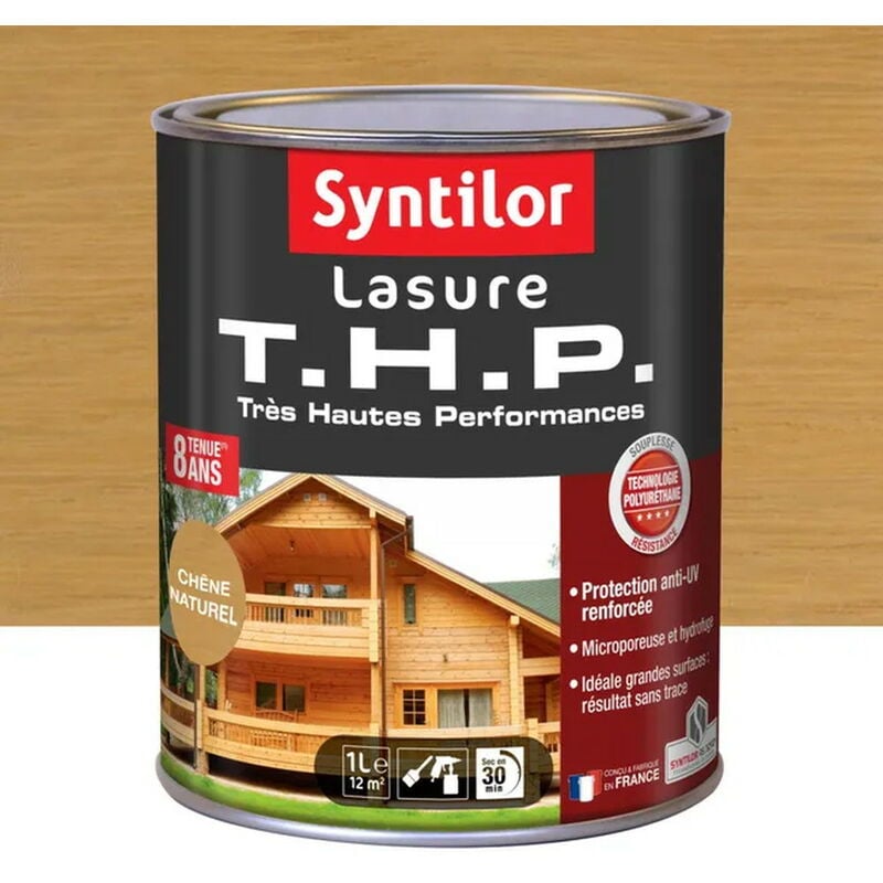 Syntilor - Lasure très hautes performances 8 ans chêne naturel satiné 1 l