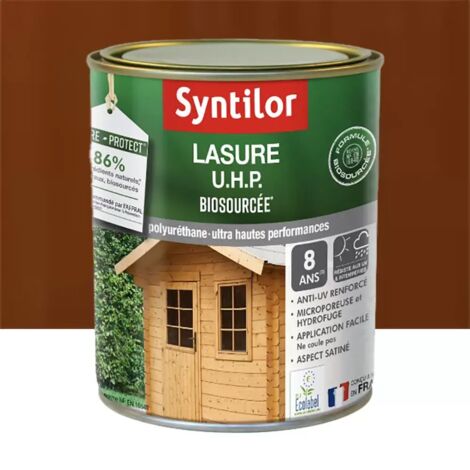 SYNTILOR Lasure Uhp biosourcée nature protect 8 ans chêne moyen satiné 1 l