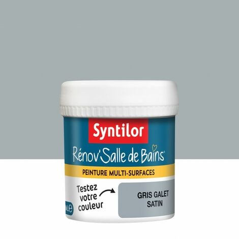 SYNTILOR Testeur peinture salle de bains toute surface Rénov'salle de bains SYNTILOR gris