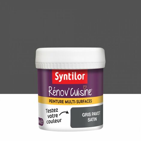 SYNTILOR Testeur peinture SYNTILOR, gris pavot, 0.075 l, satin