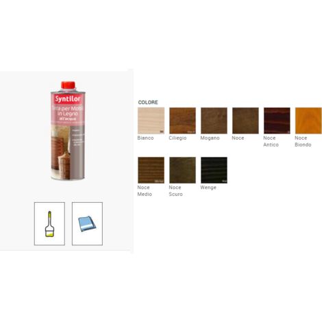 SYNTILOR - TINTA PER MOBILI IN LEGNO ALL'ACQUA 0,500 LT BIANCO