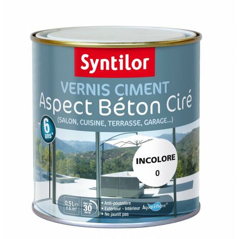 SYNTILOR Vernis ciment extérieur / intérieur Ciment SYNTILOR, incolore, 0.5 l