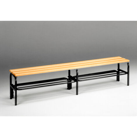 Sypro, Banc de vestiaire, simple face, avec grille pour