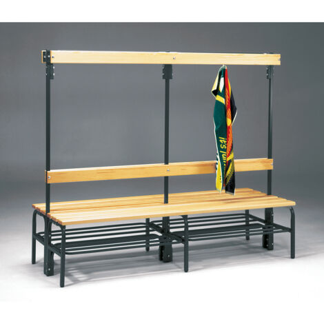Sypro, Bancs avec portemanteaux pour vestiaires, double face,