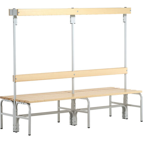 Sypro, Bancs avec portemanteaux pour vestiaires, double face,