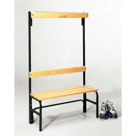 Sypro, Bancs avec portemanteaux pour vestiaires, simple face,