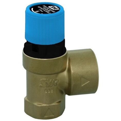 SYR Sasserath Membran-Sicherheitsventil 2115 DN 20, Ansprechdruck 6 bar, Rohgelb