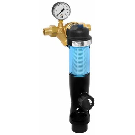 LE SANITAIRE SYR Rückspülfilter DUO DFR DN20, mit DM Manometer und drehbaren Anschlussflansch