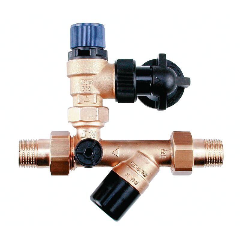 Obloc 24 groupe de sécurité 10 bar pour ballon d'eau chaude jusqu'à 200 litres 0024.15.802 - SYR