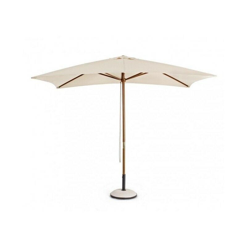Syros 2x 3 parasol de jardin couleur naturelle