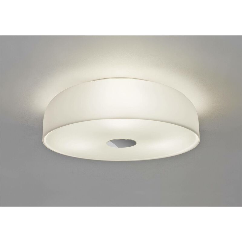 Astro Lighting - Astro Syros - 3 Light Bathroom Ceiling Light White Glass IP44, E27