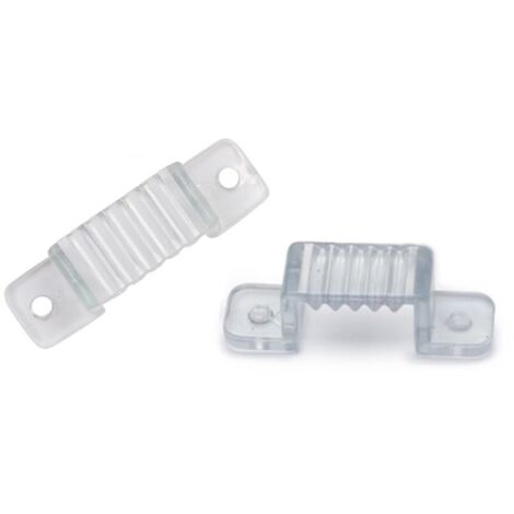 Sysled – Attache pour ruban LED 220V – Lot de 10 – Installation rapide et sécurisée – Résistante aux intempéries