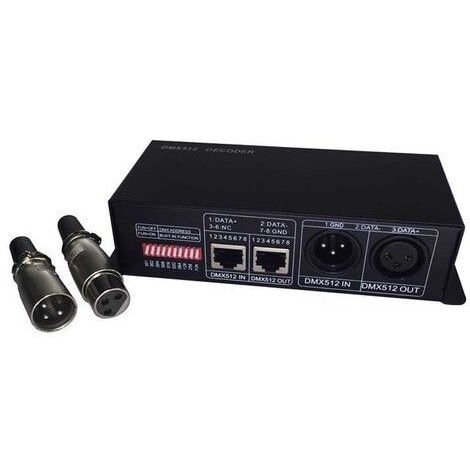 Sysled – Contrôleur DMX 512 pour ruban LED RGB 12V – Commande précise – Compatible avec équipements d'éclairage – Installation technique requise