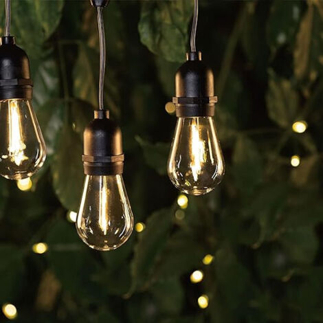 Sysled – Lot de 15 ampoules LED S14 E27 1W blanc chaud – Éclairage écologique – Compatible avec luminaires E27 – Longue durée de vie