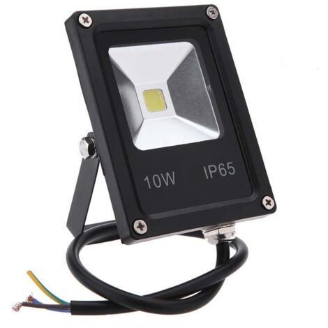 Sysled – Projecteur LED extra plat blanc froid 10W – IP65 résistant à la pluie – 50 000 heures de durée de vie – Pour espaces extérieurs jusqu'à 20 m²