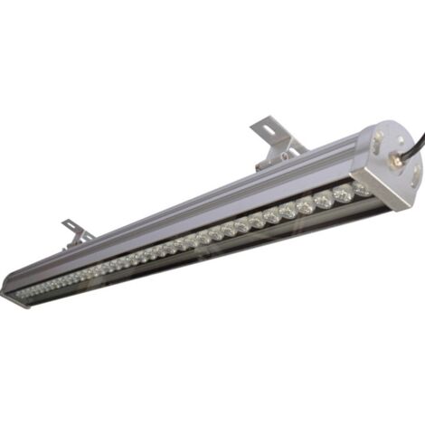 Sysled – Projecteur linéaire barre LED blanc froid 1m 24W – 220V – IP65 – 2004 lumens – Aluminium – Éclairage uniforme pour ateliers et espaces commerciaux