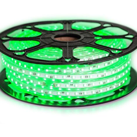 Sysled – Ruban LED 5050 60 LED/m vert étanche IP68 – Longueur 25 mètres – 1080 lumens/m – Pour installations intérieures et extérieures